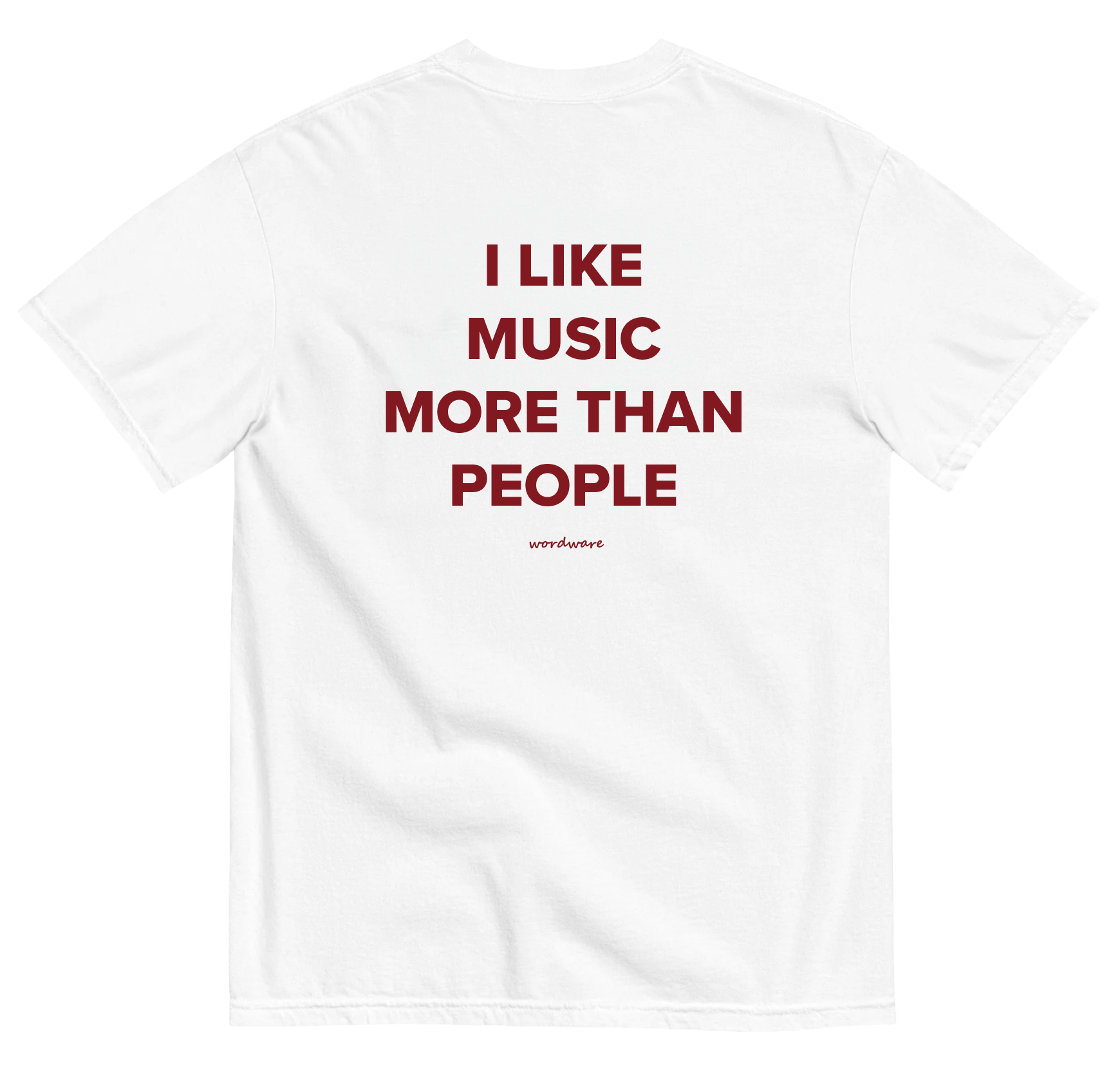 I LIKE MUSIC MORE THAN PEOPLE