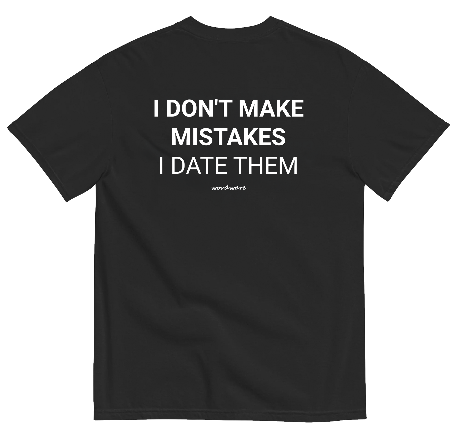 I DON'T MAKE MISTAKES (BLACK)